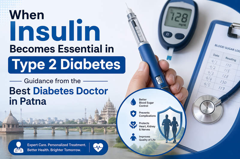 When Insulin Becomes Essential in Type 2 Diabetes – Guidance from the Best Diabetes Doctor in Patna